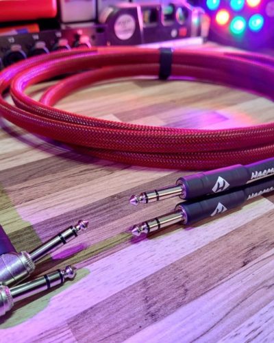 1 Cabo Duplo Balanceado TRS x TRS 90° Niquelado Premium